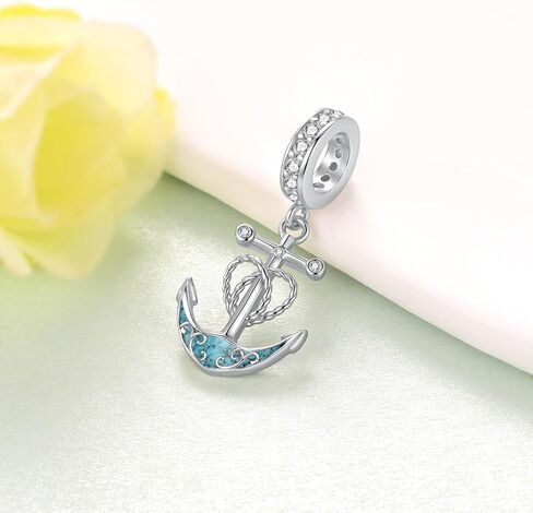 Anchor Charms 925 Sterling Silver Nautical Charm Anchor Jewelrys Nautical Jewelry for Women in Kuwait