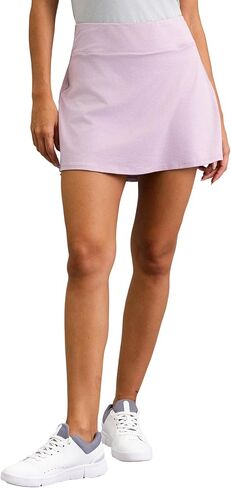 IBKUL IBKomfortable Back Pleat Skort 15 "طول، UPF 50+، ماصة للرطوبة، تنورة نشطة مقاومة للرائحة مع جيوب in Kuwait