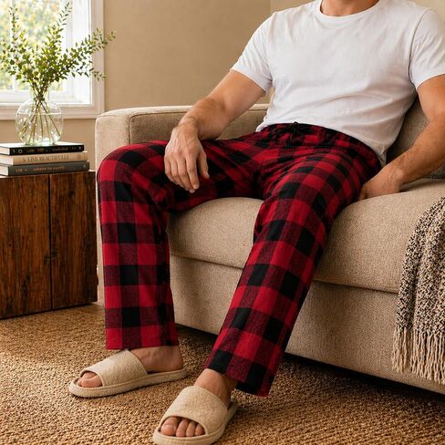 Men’s Pajama Pants Long Sleep Soft Lounge in Kuwait