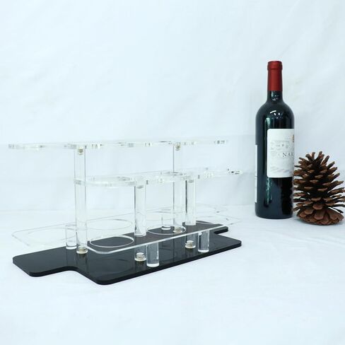 Lightsaber Stand,Acrylic Multi-Hole Lightsaber Holder,Tabletop lightsaber display with 7 lightsabers displayed vertically for lightsaber organization (black) in Saudi Arabia