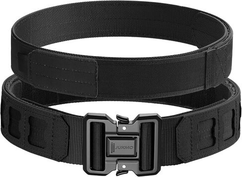 JUKMO Tactical Belt Set for Duty | Quick-Release 2-Inch MOLLE Zero Stretch Outer Belt For Law Enforcement, Military, Security in Saudi Arabia