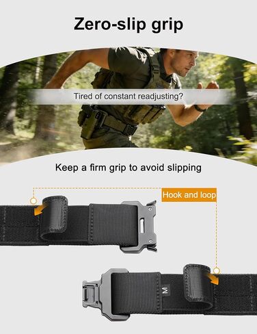 JUKMO Tactical Belt Set for Duty | Quick-Release 2-Inch MOLLE Zero Stretch Outer Belt For Law Enforcement, Military, Security in Saudi Arabia