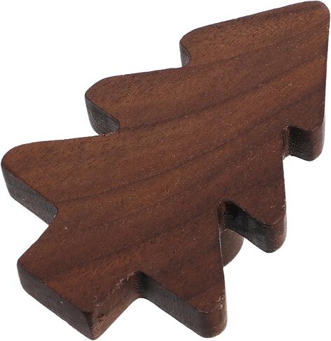 ARTIBETTER Christmas Tree Wood Drawer Knobs Set of 3, Wardrobe Door Handles for ’ Room Furniture, Black Walnut Cabinet Pulls for Dresser and Cupboard Decoration in Kuwait