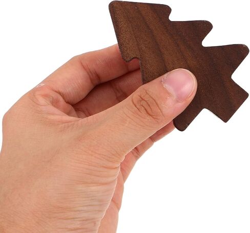 ARTIBETTER Christmas Tree Wood Drawer Knobs Set of 3, Wardrobe Door Handles for ’ Room Furniture, Black Walnut Cabinet Pulls for Dresser and Cupboard Decoration in Kuwait