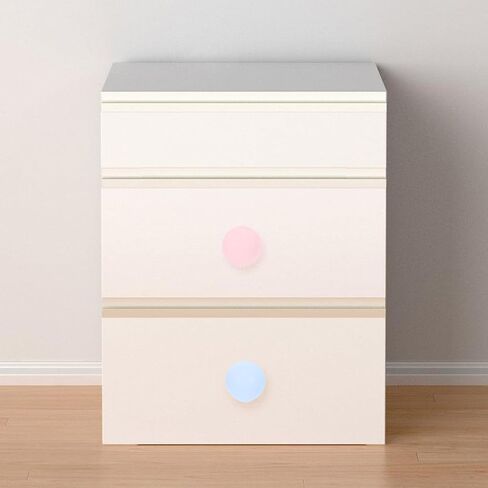 DECHOUS 4pcs Round Ceramic Cabinet Knobs Pink and Light Blue Porcelain Drawer Handles Cute Dresser Pulls for Boys and Bedroom Wardrobe Furniture in Kuwait