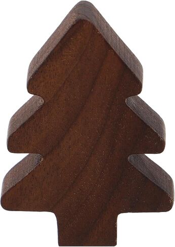 Wooden Christmas Tree Drawer Knobs Set of 3, Walnut Wood Wardrobe Door Handles, Vintage Style Dresser Pulls for ’ Room Cabinet and Kitchen Furniture Decoration in Kuwait