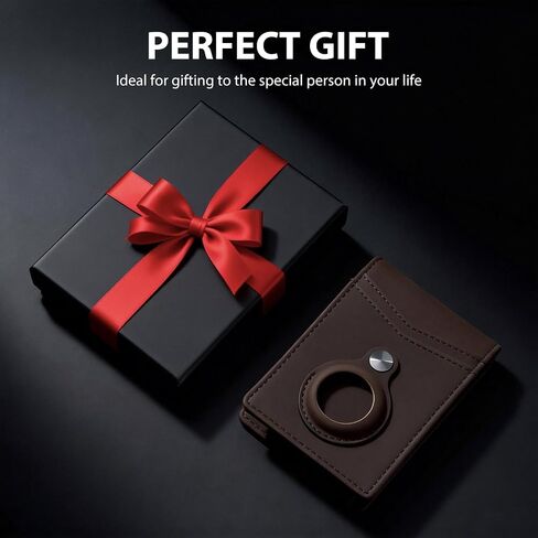 Suncat Slim Minimalist Airtag Wallet for Men, RFID Blocking Money Clip ID Window Bifold Wallets with Card Holder, Gifts for Men in Saudi Arabia