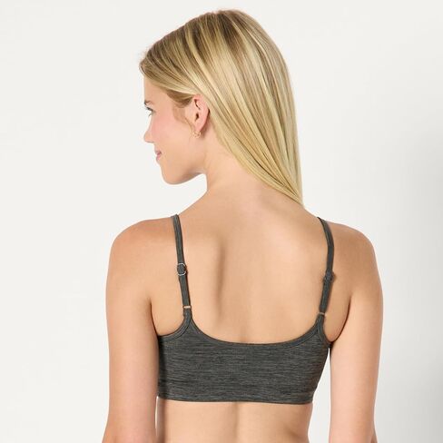 Amazon Essentials Women's Active FormFlex Buttery Soft Light Support Heathered Spaghetti Strap Yoga Sports Bra in Kuwait