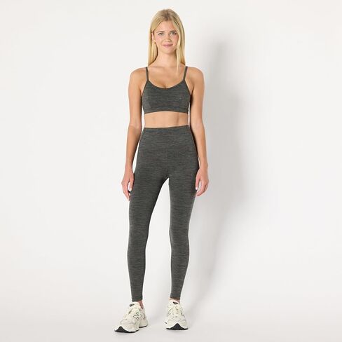 Amazon Essentials Women's Active FormFlex Buttery Soft Light Support Heathered Spaghetti Strap Yoga Sports Bra in Kuwait