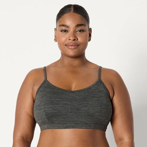 Amazon Essentials Women's Active FormFlex Buttery Soft Light Support Heathered Spaghetti Strap Yoga Sports Bra in Kuwait
