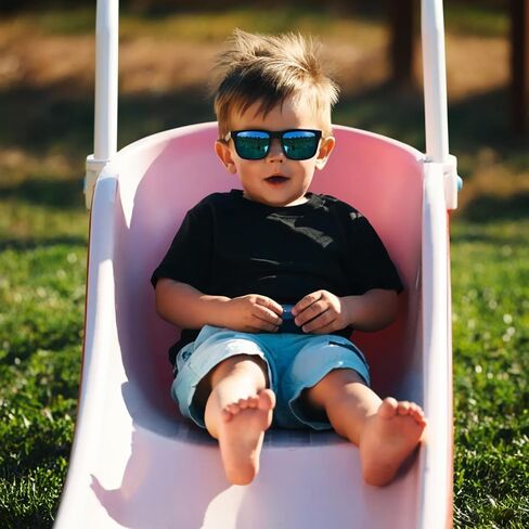 نظارات شمسية مستقطبة للأطفال من MAXJULI للأعمار من 3 إلى 10 سنوات للأولاد والبنات، حماية من الأشعة فوق البنفسجية 400 للرياضات الخارجية 7706 in Kuwait