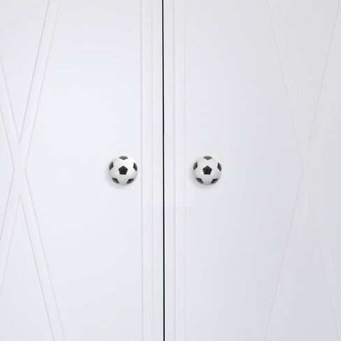 ARTIBETTER 8pcs ’ Room Football Cabinet Door Knobs Soccer Drawer Handles Creative Sports-Themed Furniture Pulls for Wardrobe Cupboard Dresser (33x33mm) in Kuwait