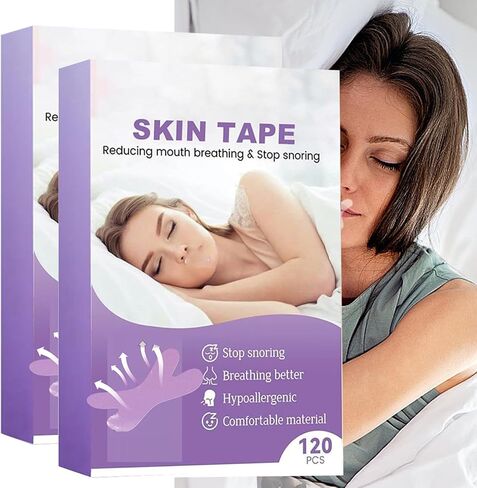 240 PCS Mouth tape for sleeping Gentle Comfortable Premium Tape Hypoallergenic, Latex Free & - Skin Friendly Adhesive sleep Tape White in Kuwait