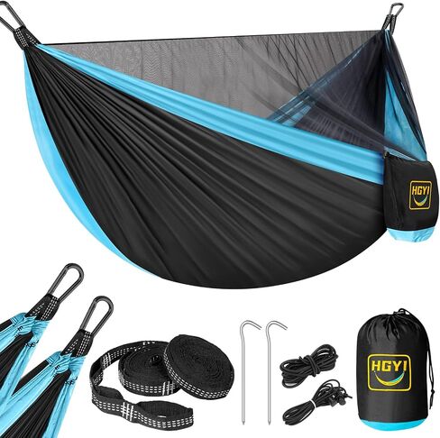 Camping Hammock Mosquito Net,Double & Single Portable Hammocks Hammocks with 2 Tree Straps,Hammock Tent for Travel Camping,Camping Accessories for Indoor Outdoor Hiking Backpacking Backyard Beach in Saudi Arabia