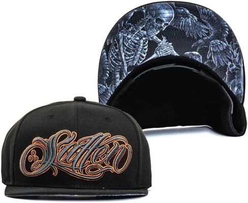 Sullen Eternity Tattoo Lifestyle Graphic Snapback Artist Series Flat Bill Hat Black in Kuwait