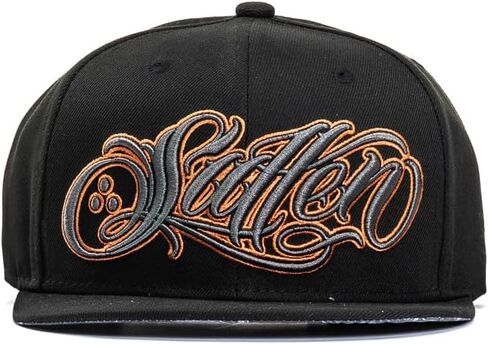 Sullen Eternity Tattoo Lifestyle Graphic Snapback Artist Series Flat Bill Hat Black in Kuwait