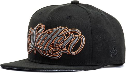 Sullen Eternity Tattoo Lifestyle Graphic Snapback Artist Series Flat Bill Hat Black in Kuwait