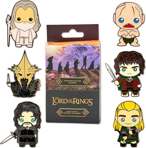 سلسلة The Lord of the Rings Chibi Mystery Enamel Pin Blind Box Series، Aragorn، Frodo، Gandalf، Gollum، Legolas، أو Nazgul Ringwraith in Kuwait