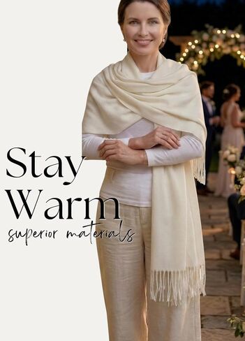 Huglanket Mother of the Bride Gifts, Mother of the Bride Shawl Embroidered Wraps Scarf Gifts for Mother's Day,Birthday,Christmas, 78x27.5inch in Saudi Arabia