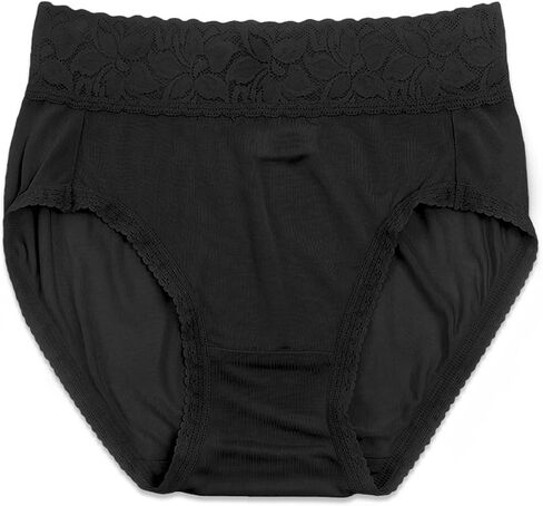 100% Mulberry Silk Underwear, High-Waisted Lace Briefs Silk Panties for Women, Ultra Soft, Breathable & Quick-Dry in Saudi Arabia