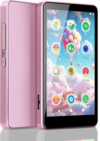 MP3 Player for Kids with Spotify, Parental Controls, Spotify Kids, Audible, Amazon Music, Libby, 4.0" IPS Kids Music Player Up to 512GB (Pink) in Kuwait