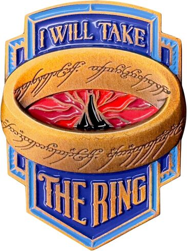 دبوس مينا Geek الأرثوذكسي The Lord of the Rings مقاس 1.5 بوصة - لمسة نهائية وتفاصيل ممتازة - حقيبة ظهر ودبابيس شارة in Kuwait