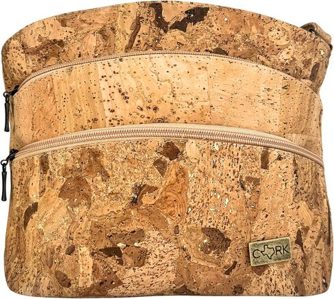 Cork Crossbody Bag for Women – Lightweight Medium Organizer Purse, Vegan Cork Handbag with Adjustable Strap, Dallas | Lightweight Cork Bag in Saudi Arabia
