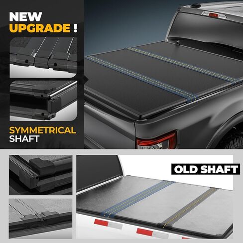 Auto Dynasty Soft Roll-up Truck Bed Tonneau Cover Compatible with 1973-1998 Ford F-100 F-150 F-250 F-350 6.5Ft/78Inch Fleetside/Styleside Bed, Matte Black Soft Vinyl Top in Kuwait
