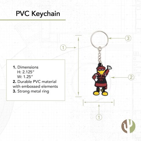 جامعة الصحراء الصبار في ساوث كارولينا مفاتيح مفاتيح مفاتيح السيارات (PVC A) in Kuwait