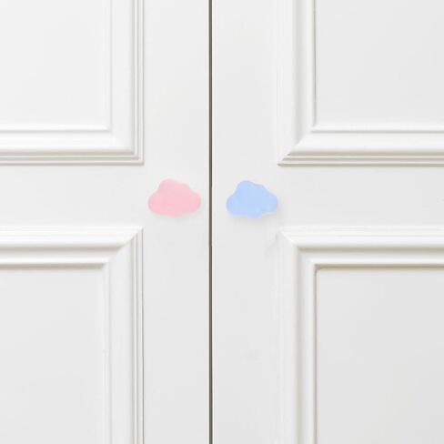 Veemoon 4pcs Cute Cloud Ceramic Cabinet Drawer Handles, Pink Light Blue Decorative Pulls for ’ Wardrobe, Dresser, and Cupboard in ’s Room in Kuwait
