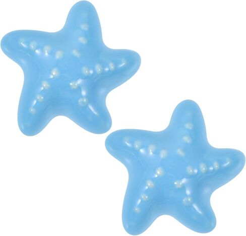 Abaodam Cute Ceramic Sea Star and Seashell Drawer Knobs Set, Blue Porcelain Cabinet Handles for ’ Room, Wardrobe and Dresser Pulls, Cartoon Style Drawer Pulls for Household Cabinets in Kuwait
