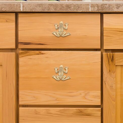ARTIBETTER Brass Frog Cabinet Pull Drawer Handle Vintage Animal Decorative Knob for ’ Bedroom Wardrobe and Dresser Furniture Hardware in Kuwait