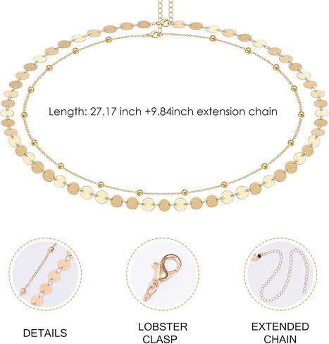 Layered Belly Belt Chains Gold Chain Belt Waist Beads for Women Adjustable Bikini Navel Chain Delicate Body Accessory for Beach Party in Saudi Arabia