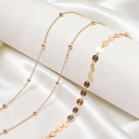 Layered Belly Belt Chains Gold Chain Belt Waist Beads for Women Adjustable Bikini Navel Chain Delicate Body Accessory for Beach Party in Saudi Arabia