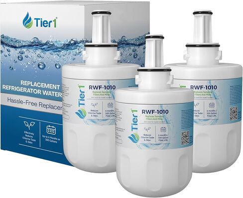Tier1 DA29-00003G Refrigerator Water Filter 4-pk | Replacement for Samsung DA29-00003B, DA29-00003A, Aqua-Pure Plus, DA29-00003F, HAFCU1, WSS-1, WF289, Fridge Filter in Saudi Arabia