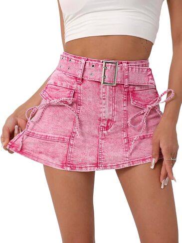 Denim Shorts for Women's High Waist Pink Casual Stretch Women Mini Jean Shorts in Saudi Arabia