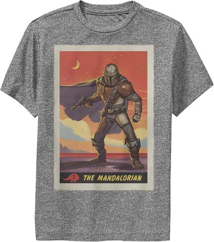 STAR WARS Boy's The Mandalorian Trading Card Performance Tee in Kuwait