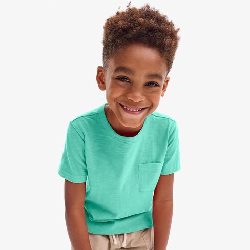 Primary Kids Pocket Tee, Soft 100% Cotton T-Shirt in Saudi Arabia