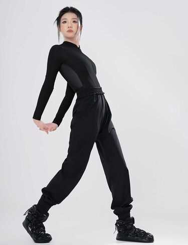 Dayrose Girls Elastic Warm Up Ballet Pants, Women Lace Waistband Ripstop Pants for Yoga, Dance, Gymnastics in Saudi Arabia