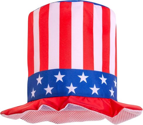 ALVOGIMOR Uncle Sam Patriotic Hat, American Flag Costume Accessories Top Hat, 4th of July Hats for Men Women in Saudi Arabia