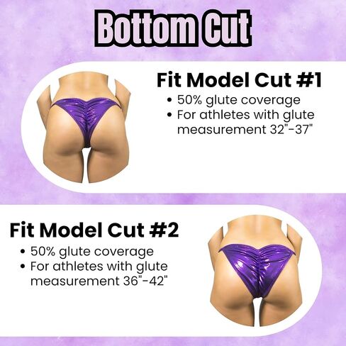 طقم بيكيني من Angel Competition NPC Fit Model مع 2 قاع - بدلات مسابقة بيكيني زرقاء ثلاثية الأبعاد مع تغطية غلوت بنسبة 50% in Kuwait