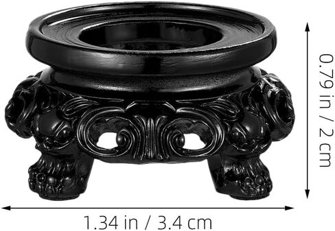 Crystal Display Base Stand 1.33X0.78X0.78In Wooden Sphere Holder for Decorative Balls Egg Base Display Pedestals for Home Office Party Decor in Kuwait