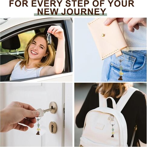 2026 Graduation Gift for Her, Natural Crystals Lucky Keychain Gifts with Unique Grad Cap Box and Gift Card for Class of 2026, Adventure Begins Gifts, Gifts for Graduates in Saudi Arabia