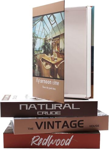 4 Pcs Decorative Books Set for Home Decor Display,Faux Books for Decoraion,Fake Books for Decoration,Bookshelf Farmhouse Coffee Table Decor Books (Blue T1) in Saudi Arabia