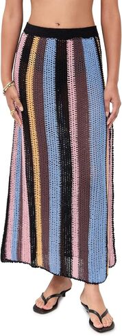 AGUA BENDITA Women's Cyprus Crochet Maxi Skirt in Kuwait