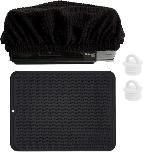 CPAP Protector Mat & Dust Cover, CPAP Dust Covers to Keep CPAP Machine Clean, Waterproof CPAP Nightstand Protector Pad Prevent Vibration Noise and Scratch, with 2 Cpap Hose Plugs in Saudi Arabia