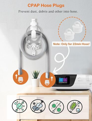 CPAP Protector Mat & Dust Cover, CPAP Dust Covers to Keep CPAP Machine Clean, Waterproof CPAP Nightstand Protector Pad Prevent Vibration Noise and Scratch, with 2 Cpap Hose Plugs in Saudi Arabia