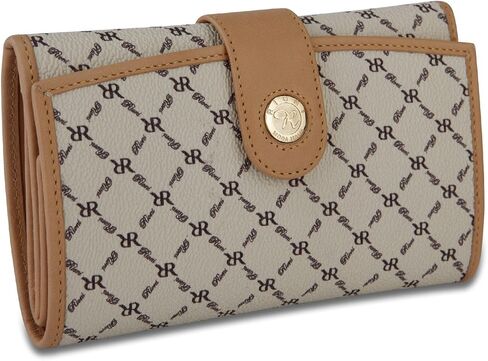 Rioni Signature Natural Multi-fold Button Wallet in Kuwait