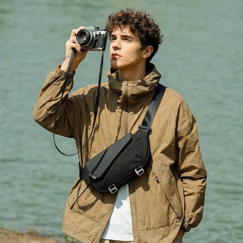 TANGCORLE Crossbody Bag, 5L Expandable Shoulder Bag, Water Resistant Multi Pocket Casual Messenger Bag for Daily Use in Saudi Arabia