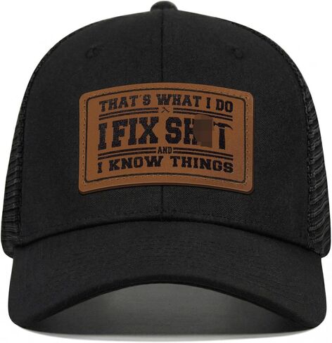 Funny I Fix Shitperot Hats for Men Women,White Elephant Gifts for Coworkers Friends Mechanic in Saudi Arabia
